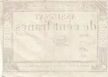 100 Francs - 18 Nivose An III - (07.01.1795) - Sign. Taizy - Serial 1479