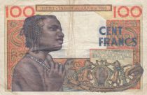 100 Francs 1957 masque - AOF & Togo -  Série W.45