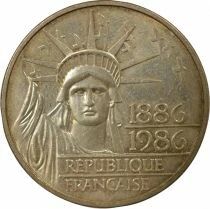 100 Francs Statue of Liberty, Piedfort - 1986 - Silver