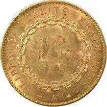 100 Gold Francs Or, Genius - 1906 A Paris
