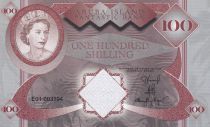 100 Shilling - Aruba Island Fantastic Bank - Elisabeth II - Chevaux, Eglise