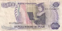 10000 Rupiah - R.A. Kartini - 1985 - Serial HAJ - P.126
