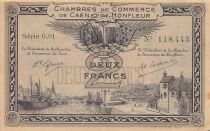 2 Francs - Chambers of Commerce of Caen and Honfleur - 1915-1920 - Serial 0.01