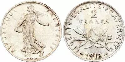2 Francs Semeuse  - 1913