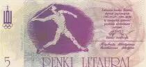 2 Litauru Lithuania - Olympic Games Javelin - 1991