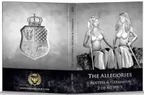 2 ONCES BULLION ARGENT AUTRICHE & GERMANIA 2021 - LES GRANDES FIGURES ALL&Eacute;GORIQUES
