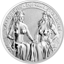 2 ONCES BULLION ARGENT AUTRICHE & GERMANIA 2021 - LES GRANDES FIGURES ALL&Eacute;GORIQUES