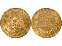 2 Pesos Or, Refrappe (1951-1972) - 1945 Mo Mexico