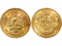 2 Pesos Or, Refrappe (1951-1972) - 1945 Mo Mexico