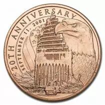 20 ans du 11 Septembre 2001 - 1 Once Cuivre