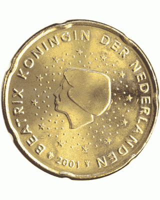 20 centimes d\'euro - Pays-Bas 2001