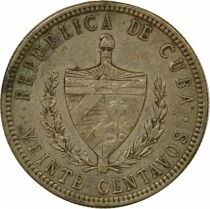 20 Silver Centavos - 1915 Philadelphia