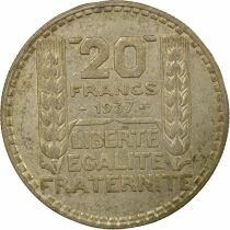 20 Silver Francs, Turin - 1937 Paris