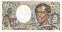 200 Francs - Montesquieu - 1981 - Serial F.002