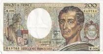 200 Francs - Montesquieu - 1981 - Serial M.006