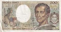 200 Francs - Montesquieu - 1981 - Serial U.006