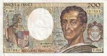 200 Francs - Montesquieu - 1981 - Serial V.002