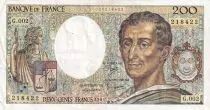 200 Francs - Montesquieu - 1981 - S&eacute;rie G.002