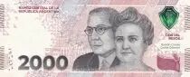 2000 Pesos - Ramon Carillo et Cecilia Grierson - 2023 - Letter A