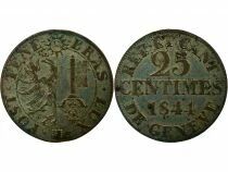 25 Centimes - 1844 Geneva