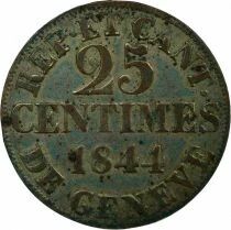 25 Centimes - 1844 Geneva