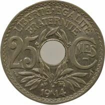 25 Centimes, Lindauer, Underlined - 1914 Paris