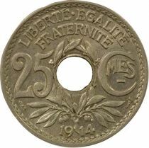 25 Centimes, Lindauer, Underlined - 1914 Paris