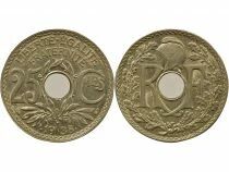 25 Centimes, Lindauer, with Dots - 1938 Paris