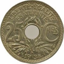 25 Centimes, Lindauer, with Dots - 1938 Paris
