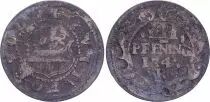 3 Pfennig  , Rostock - 1747 R