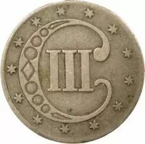 3 Silver Cents, 1st Type - 1853 Philadelphia