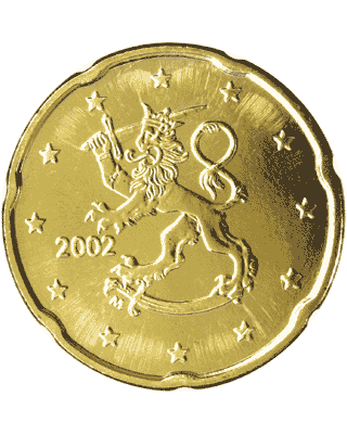 34 / 5?000 20 euro cents - Finland 2001