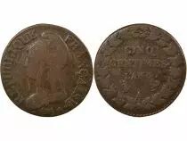 5 Centimes, Dupr&eacute; - Year 7/5, A Paris, without Accent