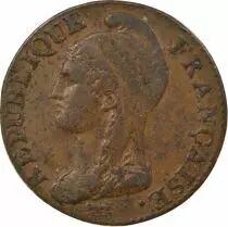 5 Centimes, Dupr&eacute;, Small diameter - Year 4 A Paris