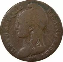 5 Centimes, Dupr&eacute;, Small diameter - Year 4 A Paris