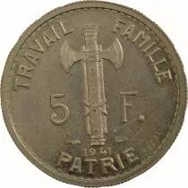 5 Francs, Essais P&eacute;tain, 3rd Type - 1941 Paris
