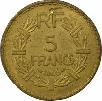 5 Francs Bronze-Aluminium - Lavrillier - 1946 C Castelsarrasin