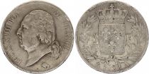 5 Francs Louis XVIII buste nu - 1822 A Paris - Argent