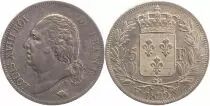 5 Francs Louis XVIII Buste nu - 1822 W