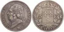5 Francs Louis XVIII Buste nu - 1823 H La Rochelle