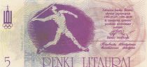 5 Litaurai Lituanie - Lancer de javelot - 1991