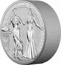 5 ONCES BULLION ARGENT ITALIA & GERMANIA 2020 - LES GRANDES FIGURES ALL&Eacute;GORIQUES