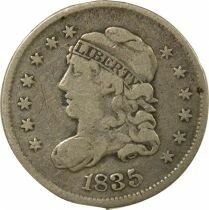 5 Silver Cents, Liberty Cap - 1835 Philadelphia