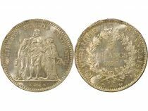 5 Silver Francs, Hercules, IIIrd Republic - 1877 A Paris