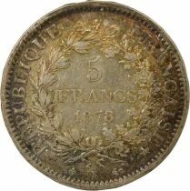 5 Silver Francs, Hercules, IIIrd Republic - 1878 K Bordeaux