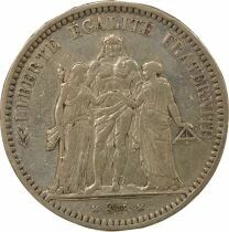 5 Silver Francs, Hercules, IInd Republic - 1848 K Bordeaux