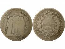 5 Silver Francs, Union & Force - Year 5 Q Perpignan