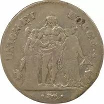 5 Silver Francs, Union & Force - Year 8 Q Perpignan