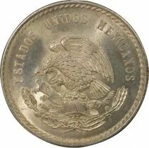 5 Silver Pesos, Cuauhtemoc - 1948 Mo Mexico