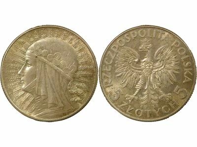 5 Silver Zlotys - 1934 MW Warsaw